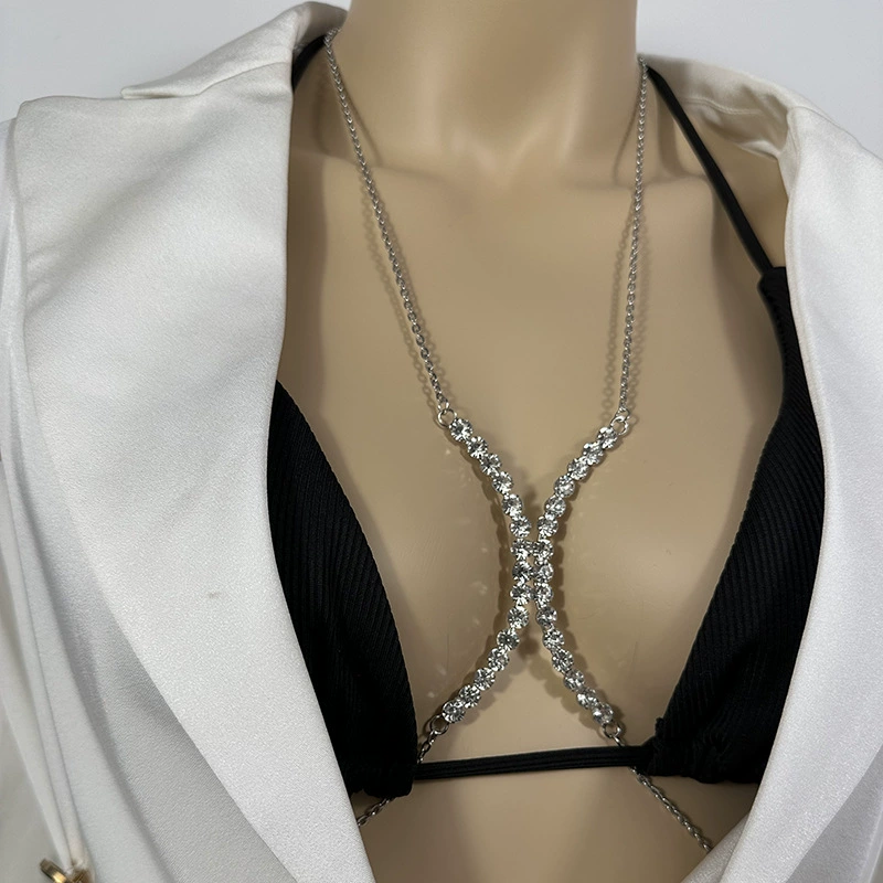 Женские стразы грудная цепочка цепи тела чистое желание ожерелье Сексуальная грудная цепочка сетка красная ювелирные изделия