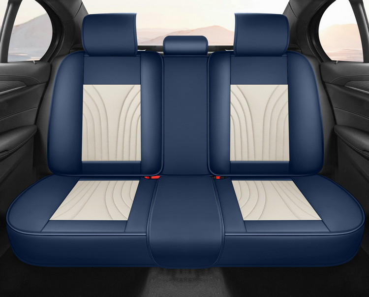 25 Car Seat Cushions Wholesale Accessible Luxury High-End Steering Wheel Cover Car All-Season Universal Full Leather Seat Cushion Cover