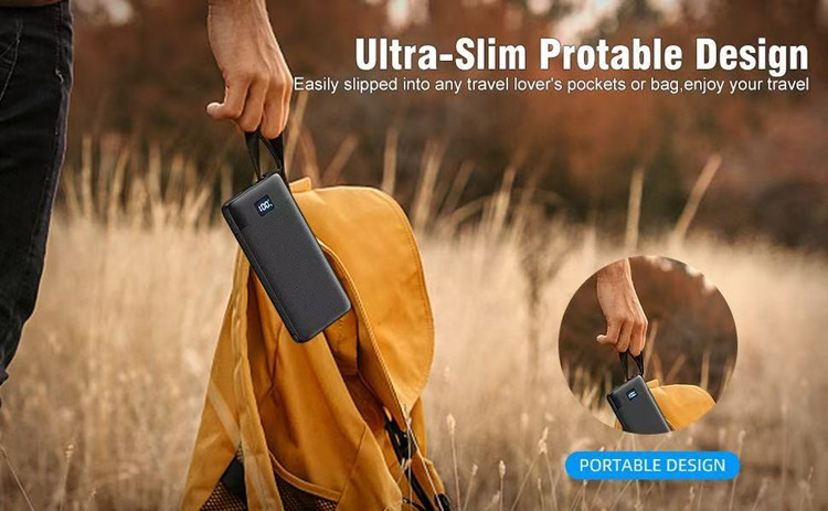 Powerbank mit integriertem Kabel, AC-Stecker, Schnellladung, 10000 mAh, mobile Stromversorgung, Geschenkverpackung, individuelle LOGO-Anpassung