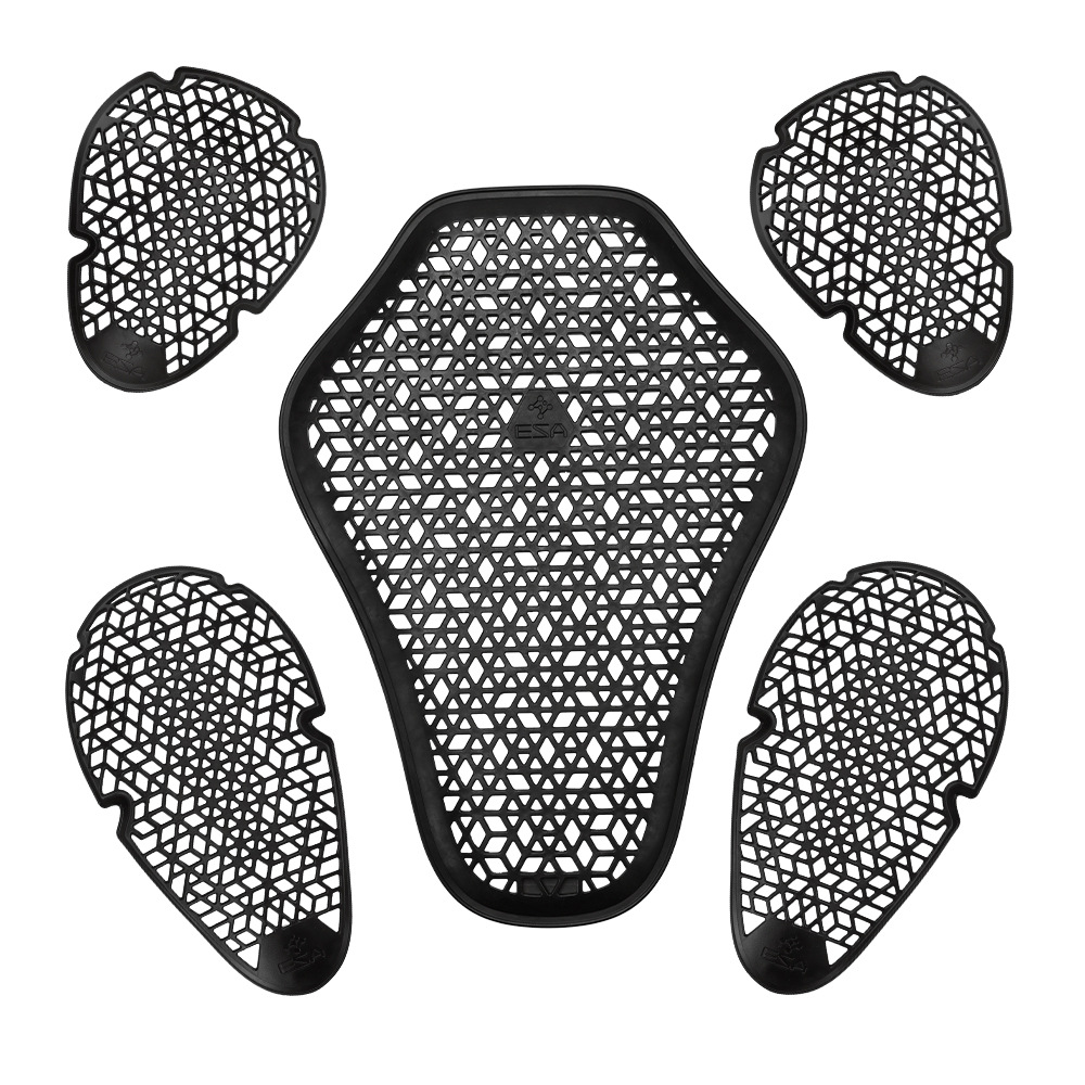 ESA absorción de energía amortiguador protector de motocicleta rodilla protector de codo para motocicleta amortiguador suave protector de impacto