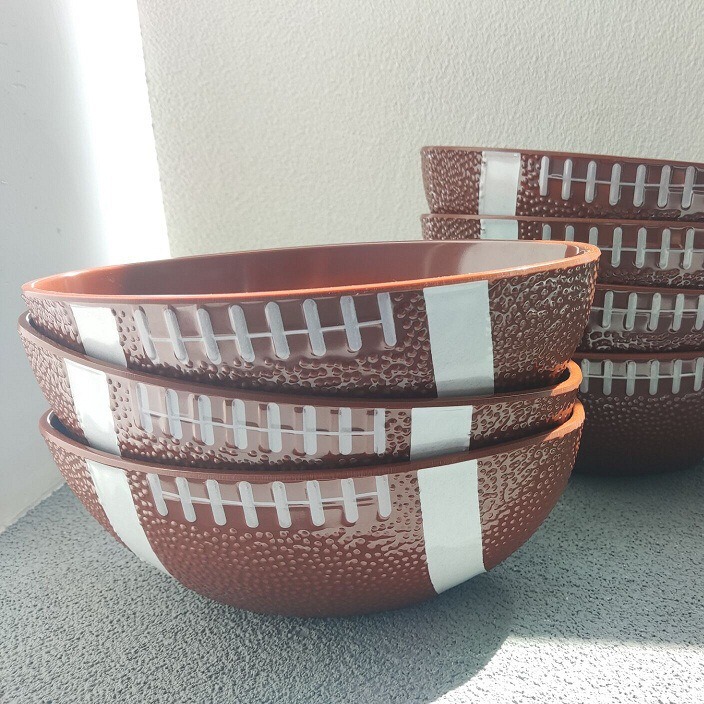 Football Football Party Supplies Dessert Snacks Bowls and Plates Supply Melamine Trays Bowls and Plates Dinner Set Can Be Customized