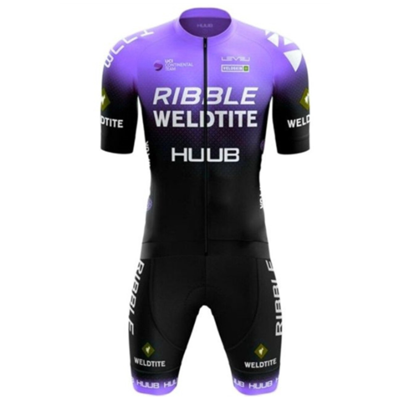 Breathable Cycling Suit Triathlon Summer Men's Swimming Running Triathlon Short-Sleeved Shorts Jumpsuit Quick-Drying and Breathable