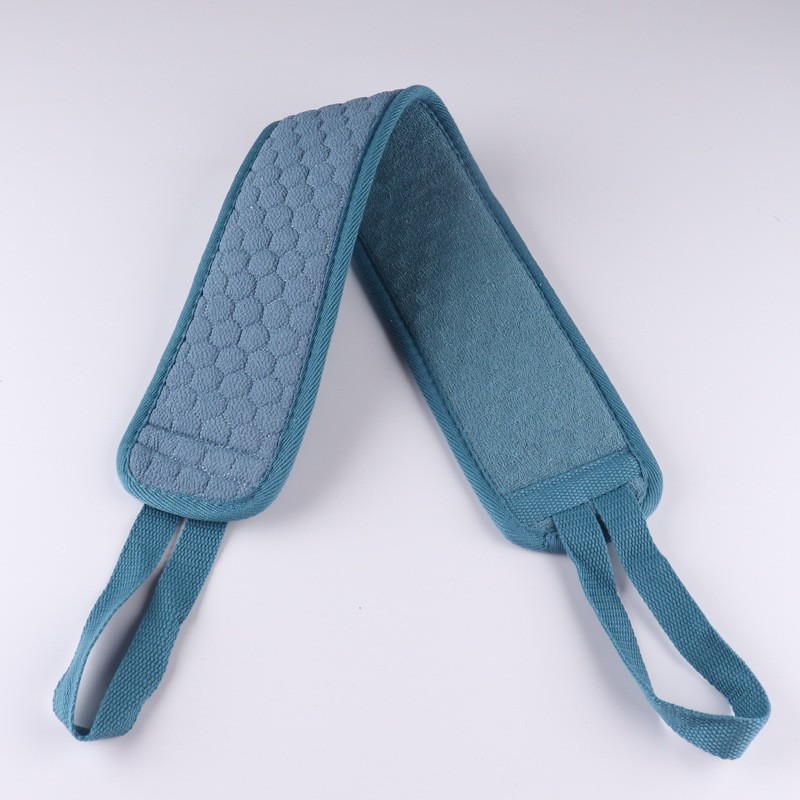 Tira de frotamiento de espalda larga alargada Toalla de baño de vuelta Toalla de baño de doble cara larga engrosada cepillo de baño de descontaminación fuerte y duradero