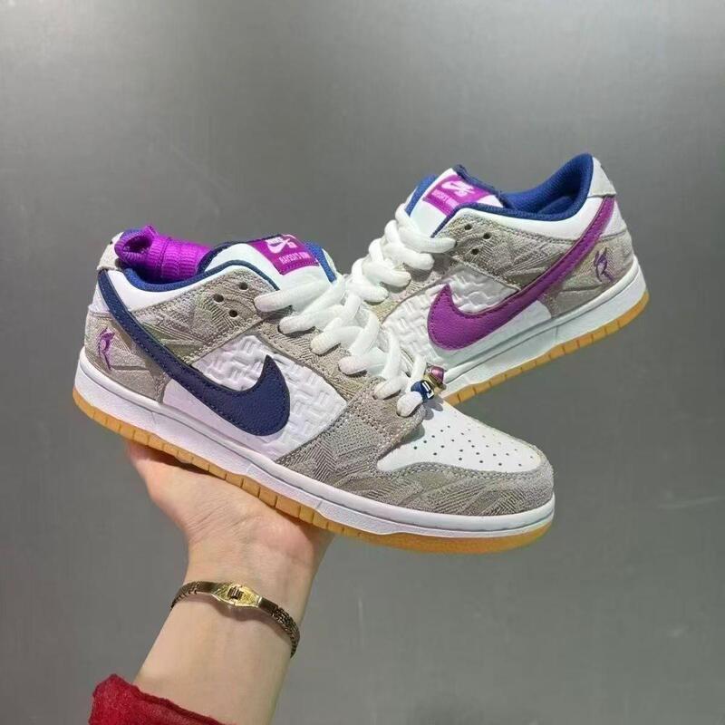 Dunklow Purple and White Swallow Co-Branded Patchwork Spring New Style Putian Pure Original Men's Trendy Casual Sneakers