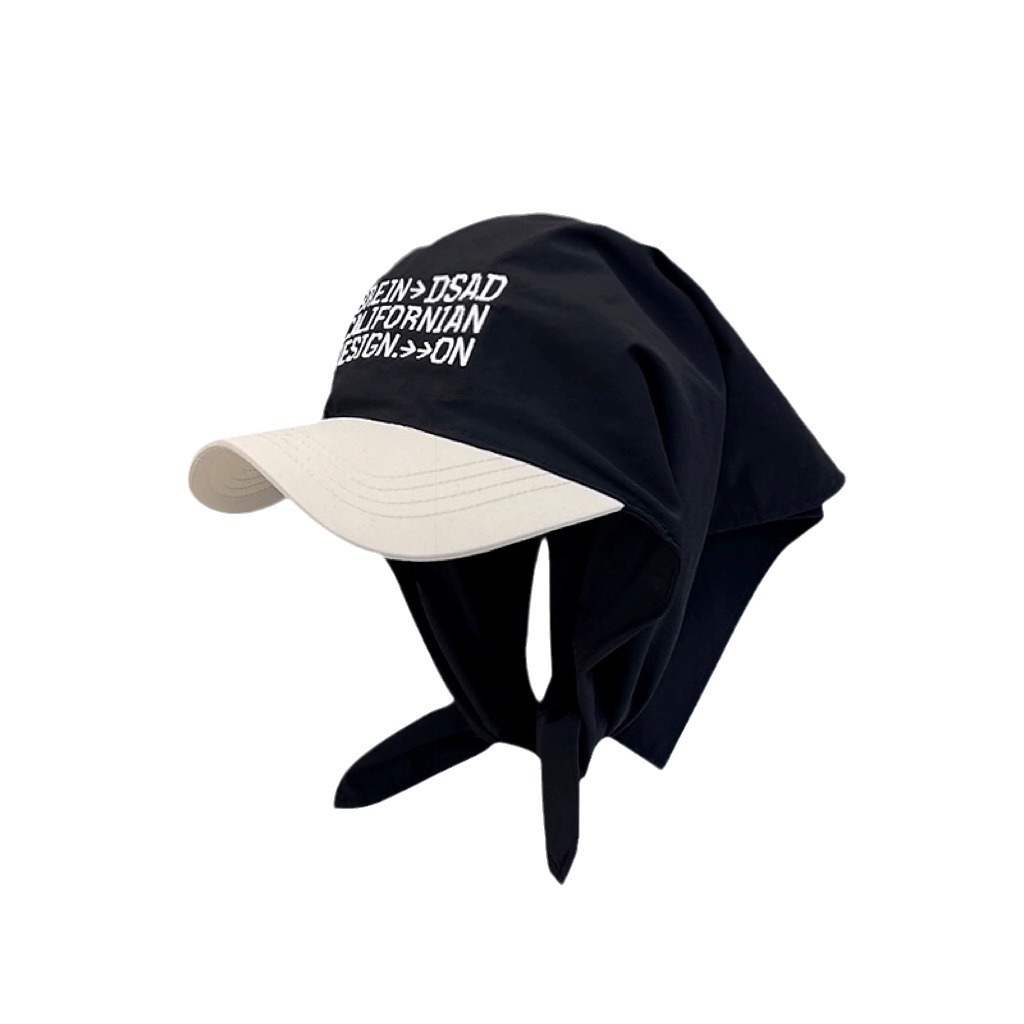 2024 New Personalized Colorful Headband with Duck Tongue for Children Summer Sunshade Versatile Letter Embroidery_voghion.com