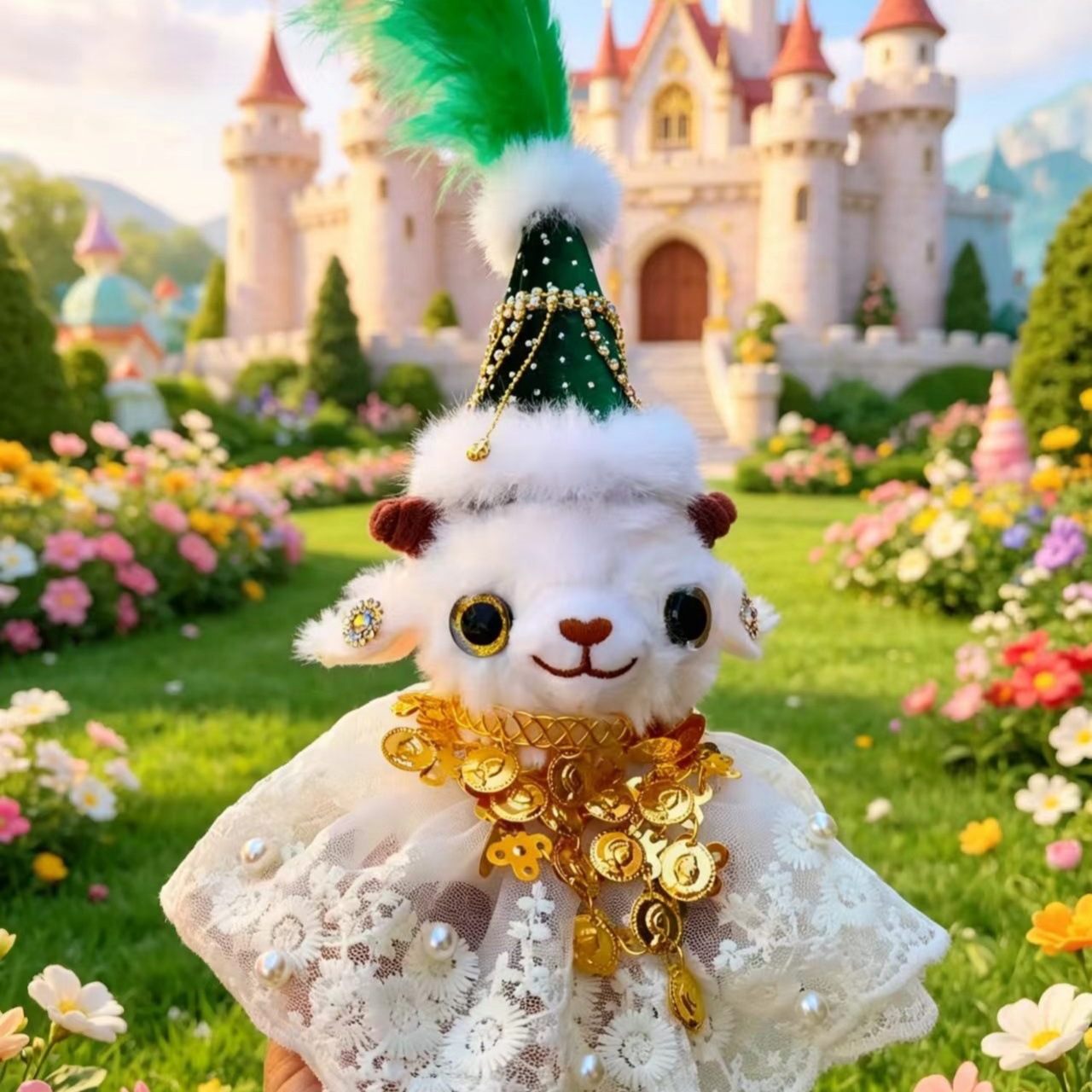 Internet-Famous Xinjiang Lamb Plush Toy Ethnic Style Rich Alpaca Creative Cartoon Gift Exchange Personalized Keychain Pendant