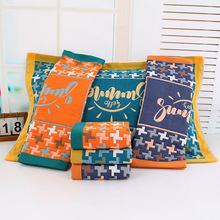 纯棉纱布枕巾高档精梳棉家用双面加厚防滑吸汗枕头巾四季款批发