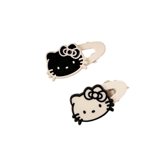 New cute cartoon kitten hair clip y2k hot girl sweet cool cat hair clip girl side bangs BB hair clip accessories