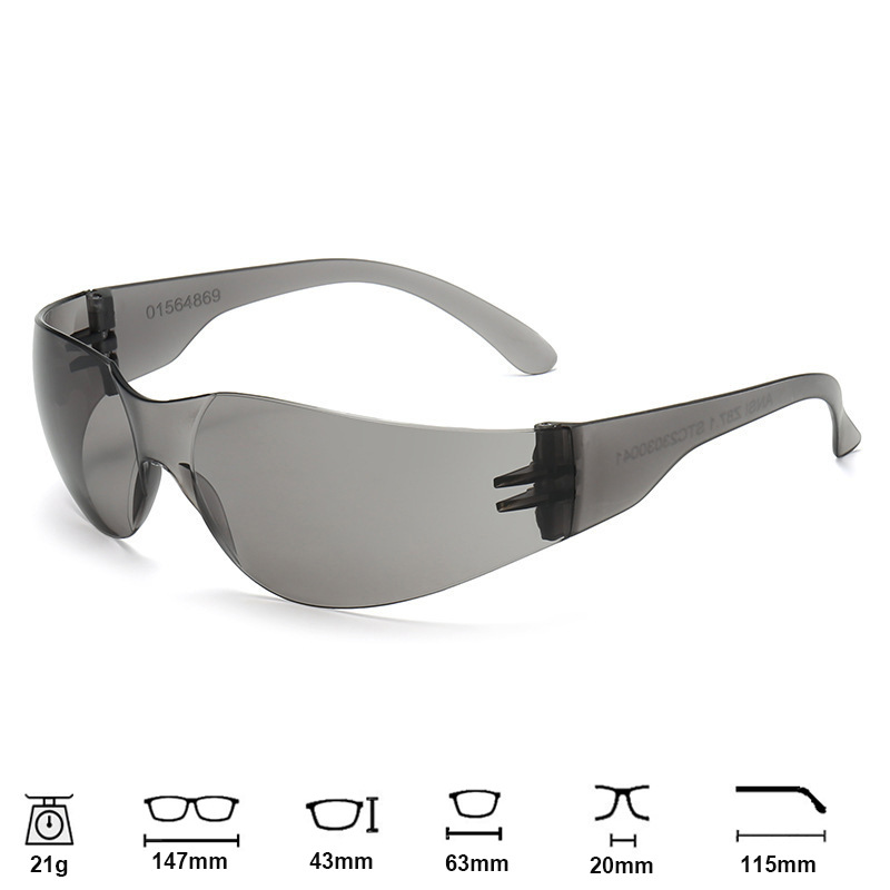 117 gafas transparentes de alta definición gafas de seguridad de trabajo anti-espuma al aire libre experimento antiquímico gafas de soldadura