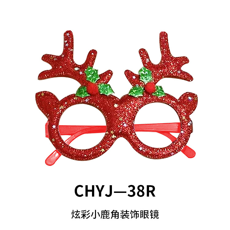 Explosiones transfronterizas de decoraciones de Navidad gafas para adultos niños regalos de Navidad festivos marcos de gafas al por mayor