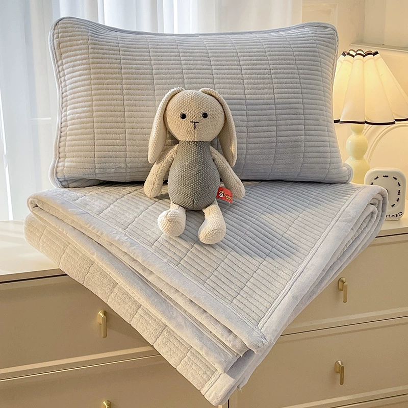 Keep warm set, quilted sheet, winter mattress for bed, increased thickness, 3 piece set