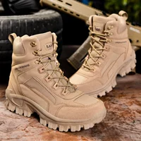 Тактические высокие ботинки (Martens) для лета, для подъёма и походов, лёгкие, для тренировок