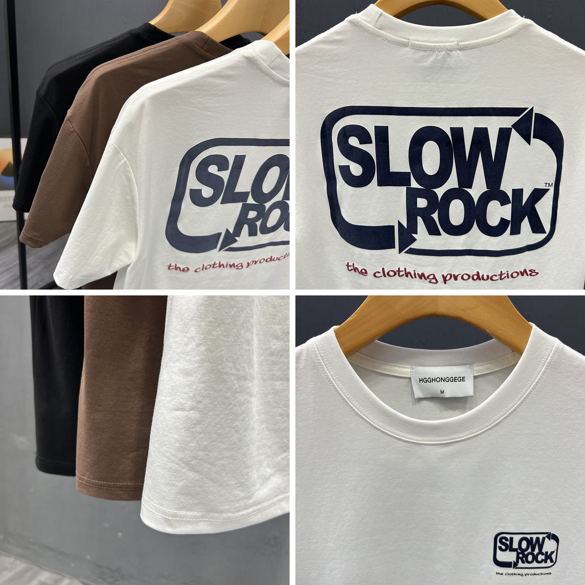 Summer pure cotton short for men's 2023 new letter print versatile casual half sleeved round neck T-shirt_voghion.com