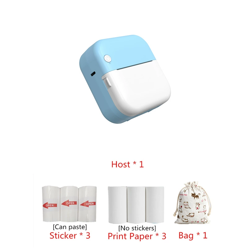 Mini photo printer C19/M3/M5 series, Bluetooth portable pocket printer, paper roll bundles available