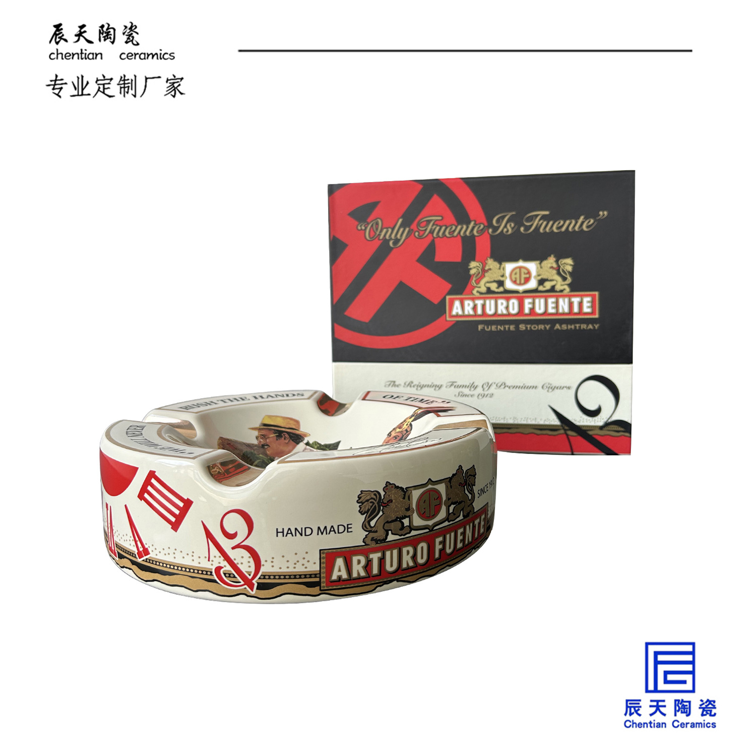 (2개) JINGDEZHEN 세라믹 재떨이 공장 성격 트렌드 녹색 낙서 시가 실린더 홈 스토리지 장식품 사용자 정의