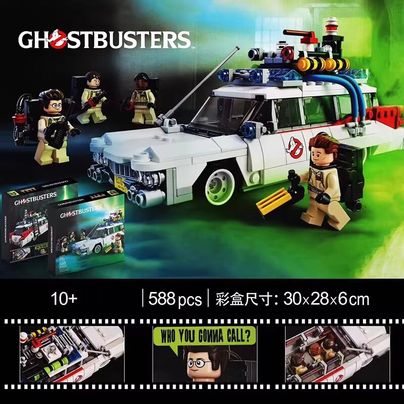 China Building Blocks 30Th Anniversary Commemorative Edition 21108 Ghostbusters Ecto-1 Ghostbusters Car Boys' Assembly Toy