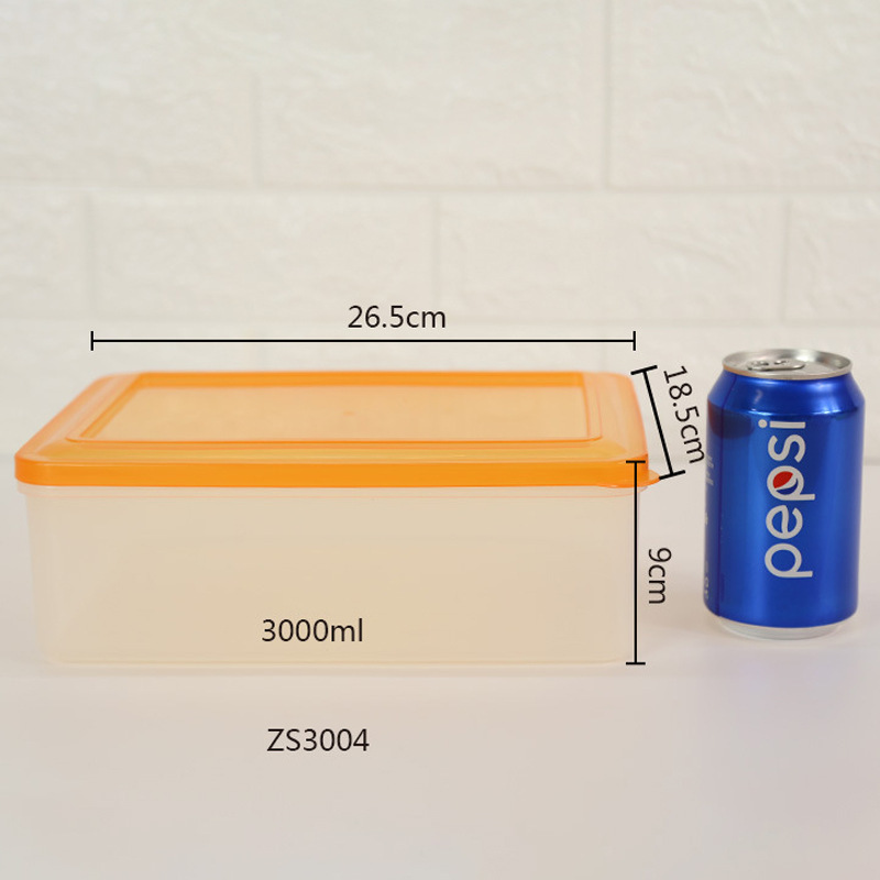 冷蔵庫収納ケース家庭用長方形プラスチック新鮮箱電子レンジ透明弁当箱果物箱食品冷蔵ケース|undefined