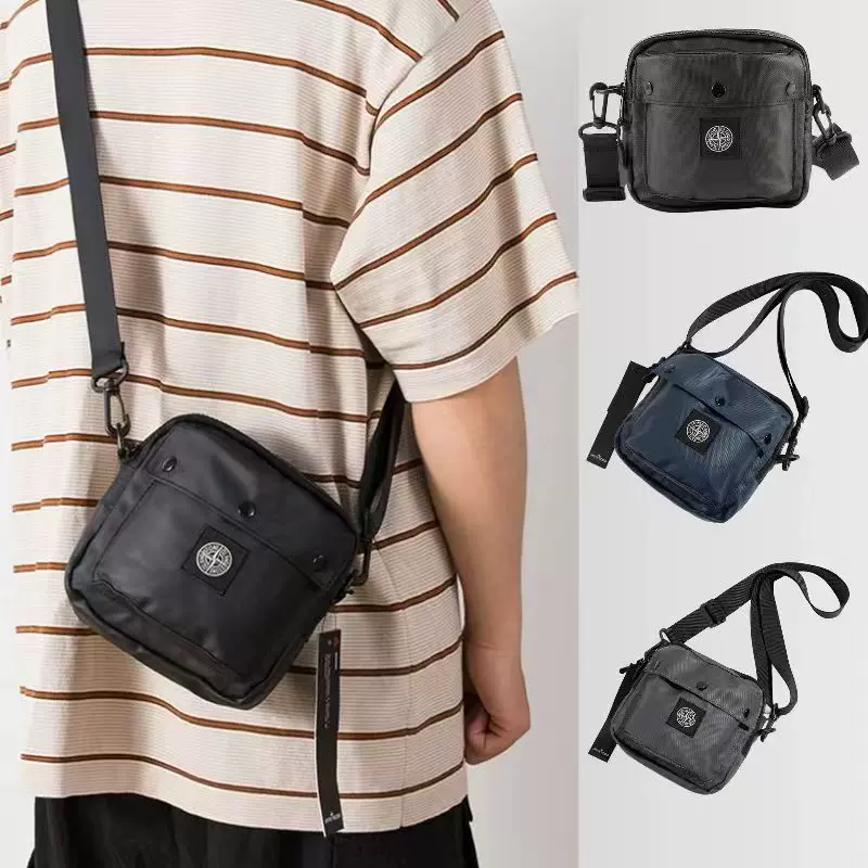 石头手机包时尚迷你小方包男女防水单肩包日系休闲工装风斜挎包岛