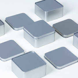 宠物罐头铁罐铁盒8.5cm正方形马口铁盒现货广东袜子内裤包装盒