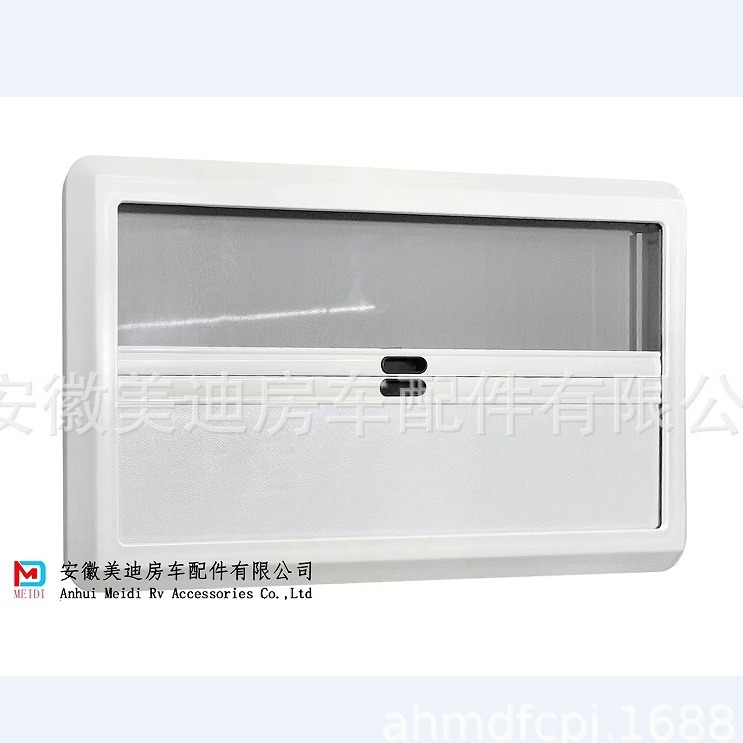 Serie MD-JPR70, esquinas redondeadas, una pieza de metal, persiana enrollable, accesorios para ventanas de RV