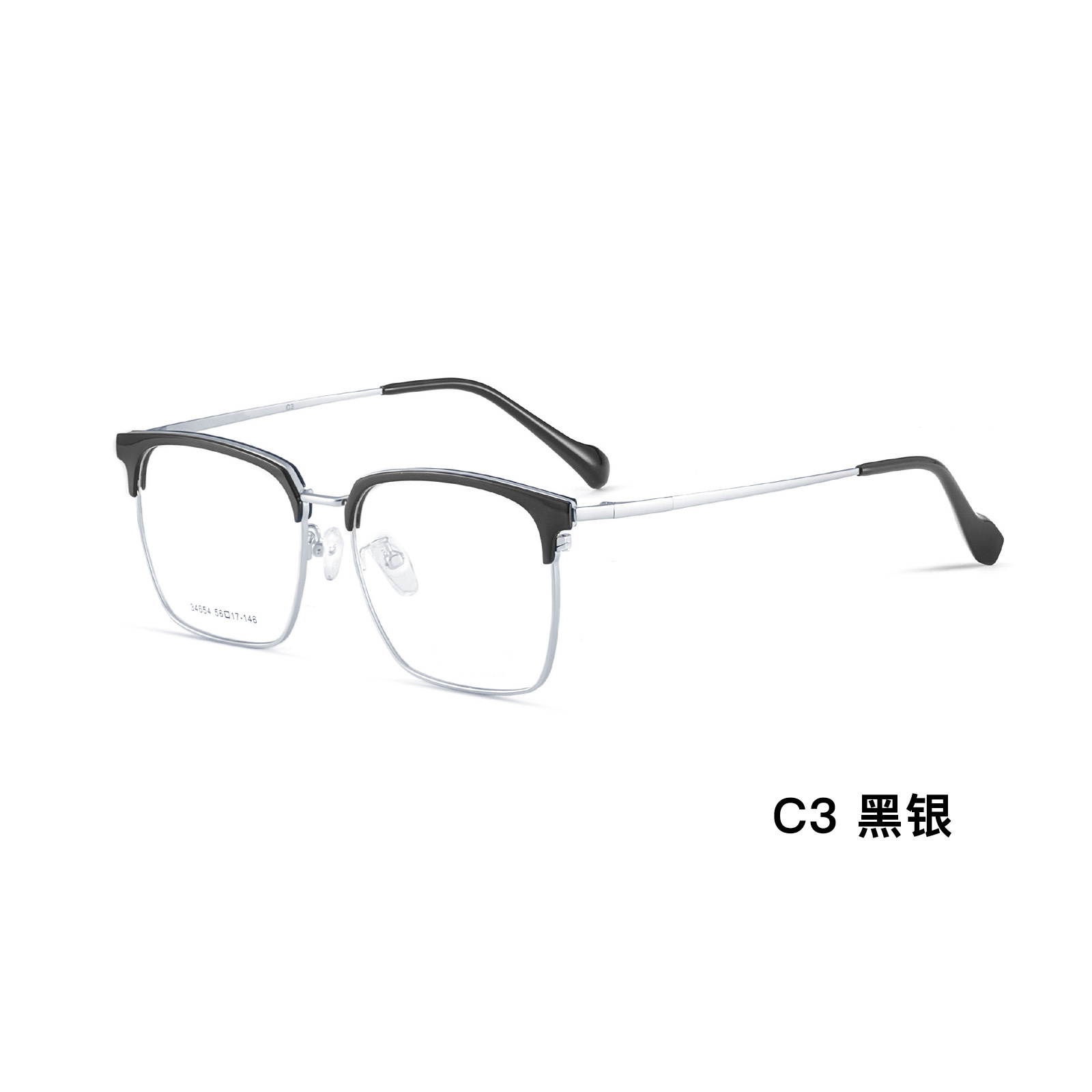 Claro moda Aleación de negocios casual ceja marco gafas marco decoración contorno versátil adelgazar gafas con gafas Danyang lote