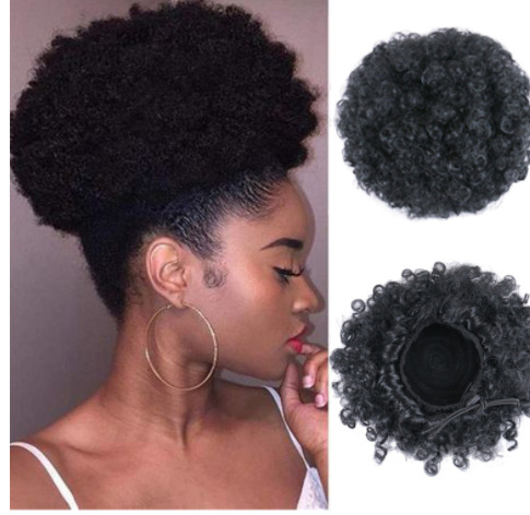 African wig explosive head afro puff hai...