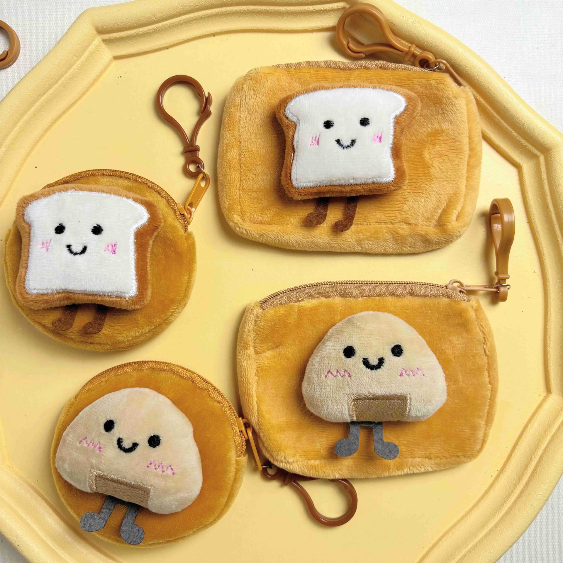작은 빨간 책 만화 봉제 동전 지갑 재미 쿠키 헤드셋 저장 가방 소녀 키 체인 가방 교수형 액세서리