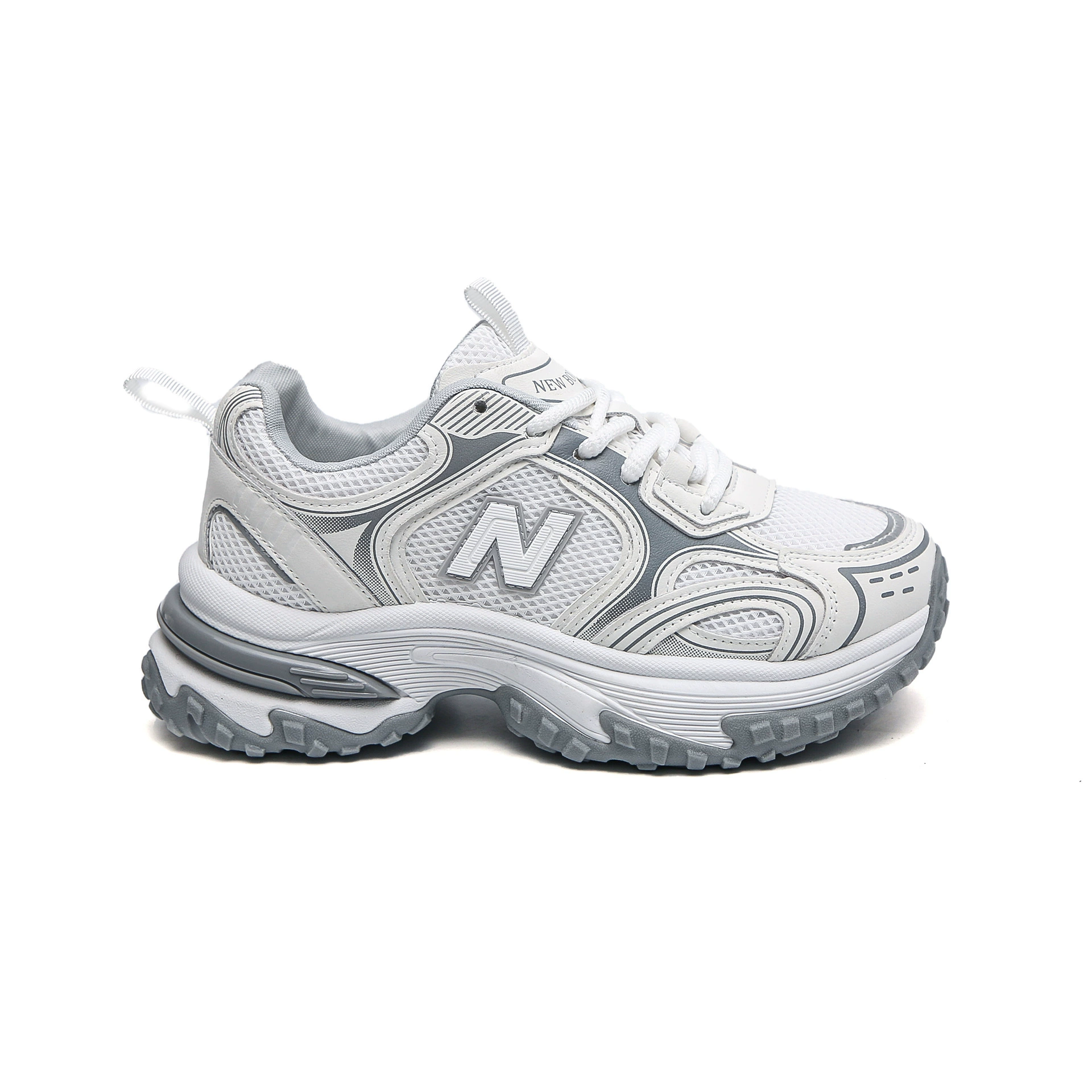 MBL819 Новые 2025 дышащие, универсальные кроссовки в стиле dad shoes, износостойкие, нескользящие