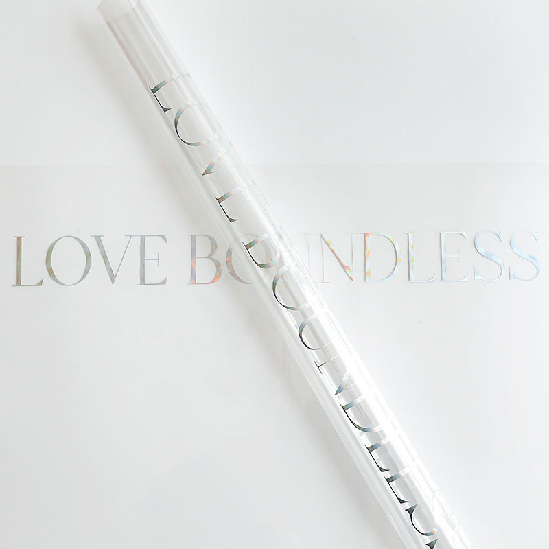 Flores de flores de color lippopp oro papel de vidrio transparente de alta permeabilidad papel de embalaje de flores impermeable estilo coreano florista