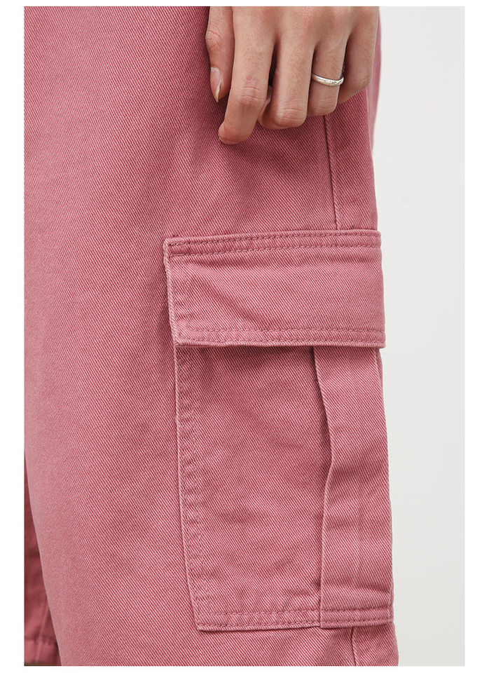 Quần short denim nam ống rộng ống đứng lửng 5 tấc phong cách Hàn, form rộng rãi dễ phối đồ — Hồng đào, Màu be nhạt, Màu cà phê, Trắng be chi tiết 19
