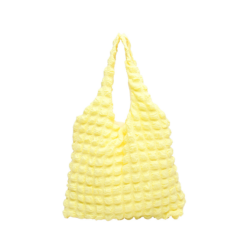 Nuevo ins mujer caramelo bolso de nube de color extranjero bolso de soplado 2024 nuevo canvas simple bolso de hombro