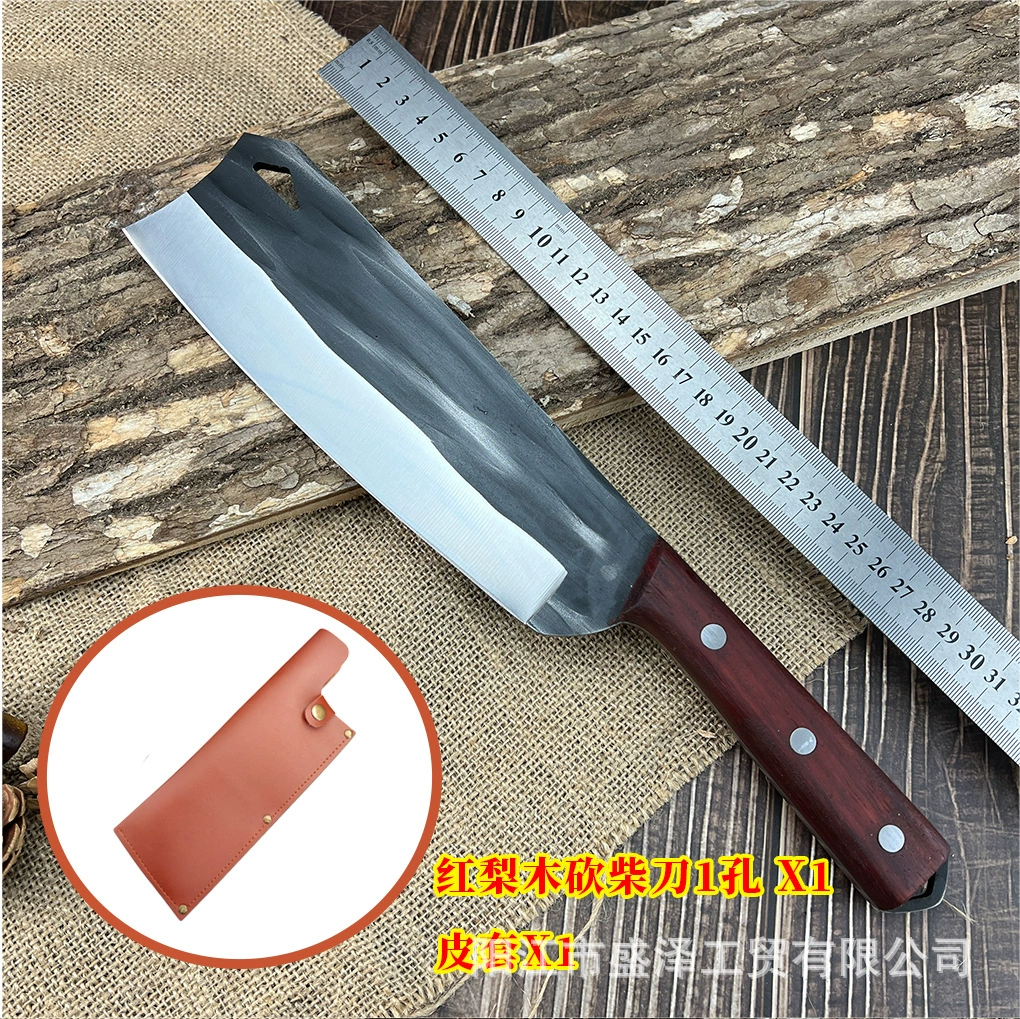 Акционная кость-рубящий нож ручной ковки, топорик с утолщённым лезвием и повышенной твёрдостью, походный нож для заготовки дров