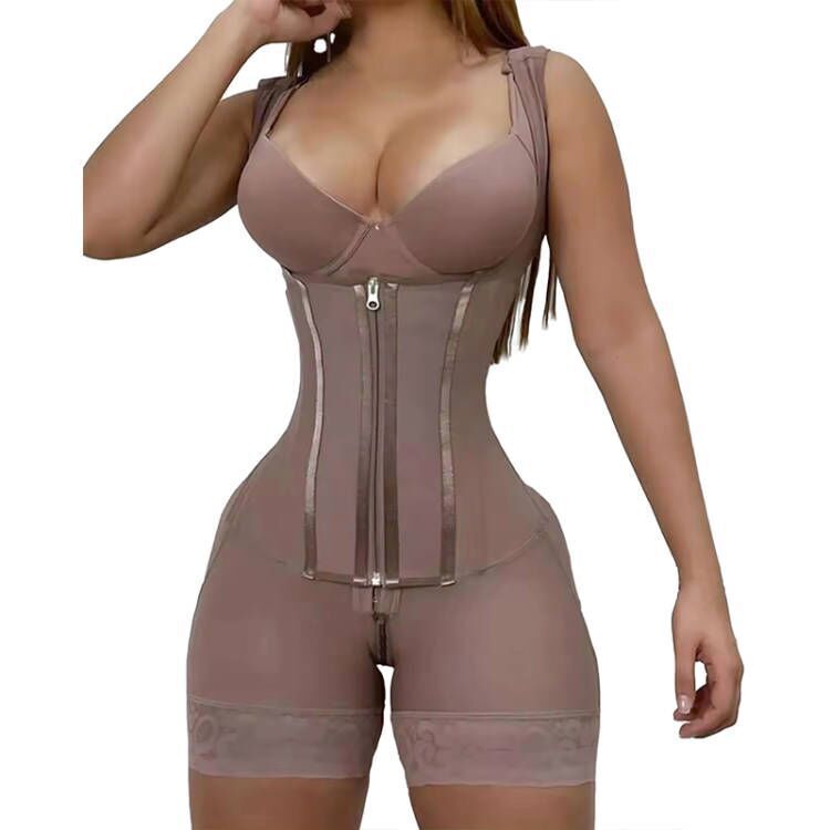 Cross-border Shaping Clothes Steel Bones 15 Pressurized Hardening Fabrics 260g Thick Mesh Enhanced Edition Conjoined Corset
