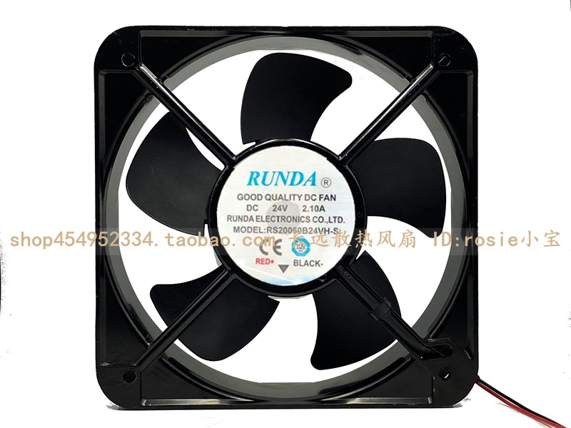 原装 RUNDA RS20060B24VH-S DC24V 2.10A 充电桩变频器散热风扇