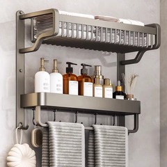 お風呂の棚を楽しむ浴室は一体で穴を開けないでトイレを収納します。