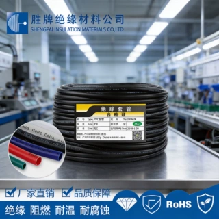 胜牌pvc软管黑色胶管pvc套管阻燃耐寒耐高温管耐压600V电子线护套