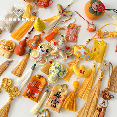 芯1-8新年黄色シリーズ装飾ストラップバッグ掛け飾り祝日雰囲気花芸手作りdiy包装材料