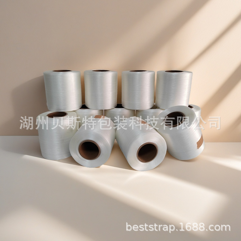 9mm胶水打包带 胶水打包带 胶水纤维打包带 Baler Strap