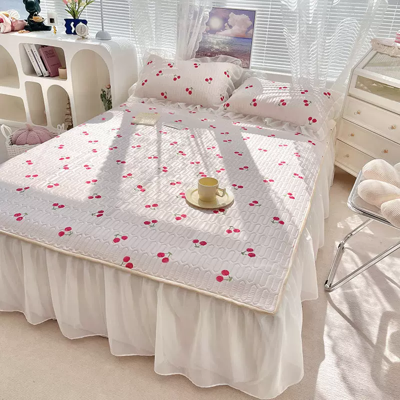 Summer silk mat, set for princess, 3 piece set