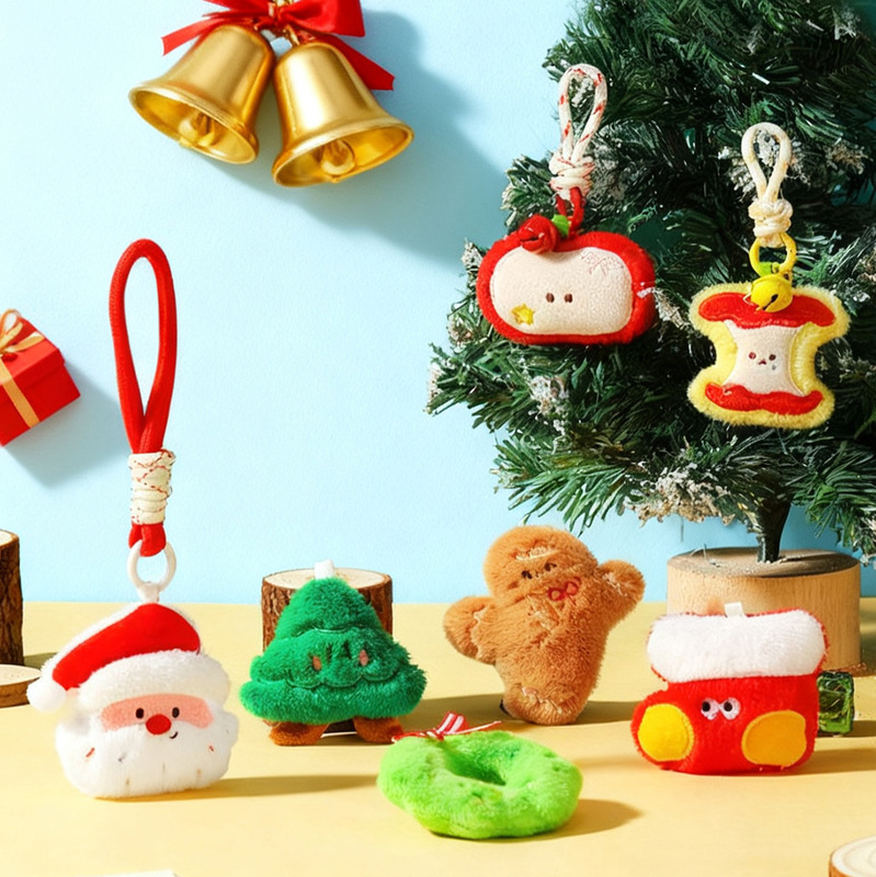 2026 New Santa Claus Plush Pendant Doll Bag Pendant Keychain Doll Backpack Decoration
