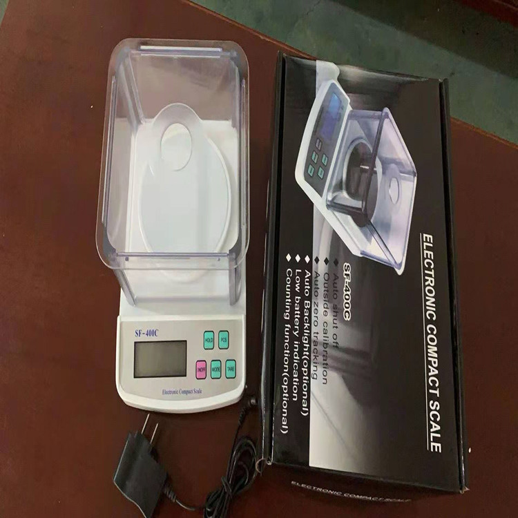 Escala de cocina transfronteriza 500g / 0.01g placa de acero inoxidable