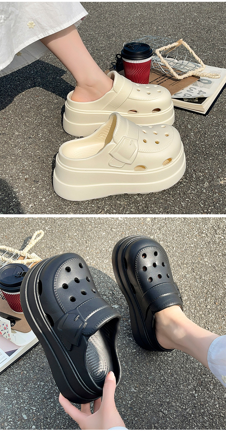 Women's Thick Sole Height Increasing Summer Beach Slippers_voghion.com