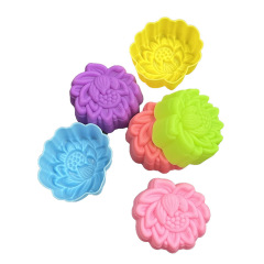 Lotusシリカゲルケーキ型5cmハスの花ケーキカップ蓮のろうそく香薫型滴ゴム手作り石けん型