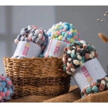 雪球大球球小球毛线手工diy毯子围巾汽车凳子坐垫波波特价批发