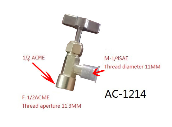 R134A CAr Air Conditioning RefrigerAnt RefrigerAnt BoTTle Opener EuropeAn And AmericAn Products DedicAted 1/2ACME Tt1214