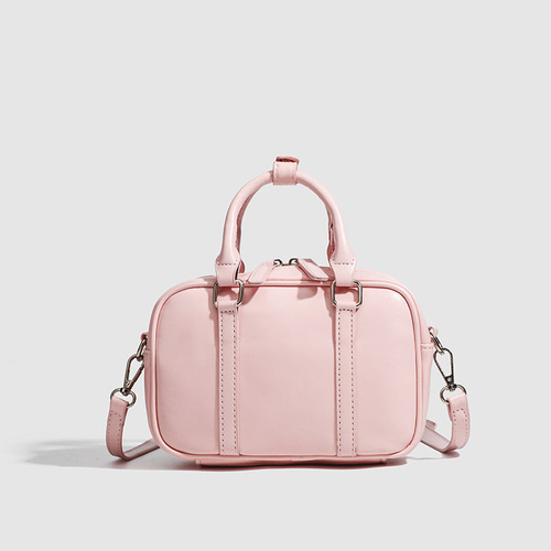 Korean cross-body bag niche design one-shoulder Boston bag for women 2024 new retro high-end handbag light luxury