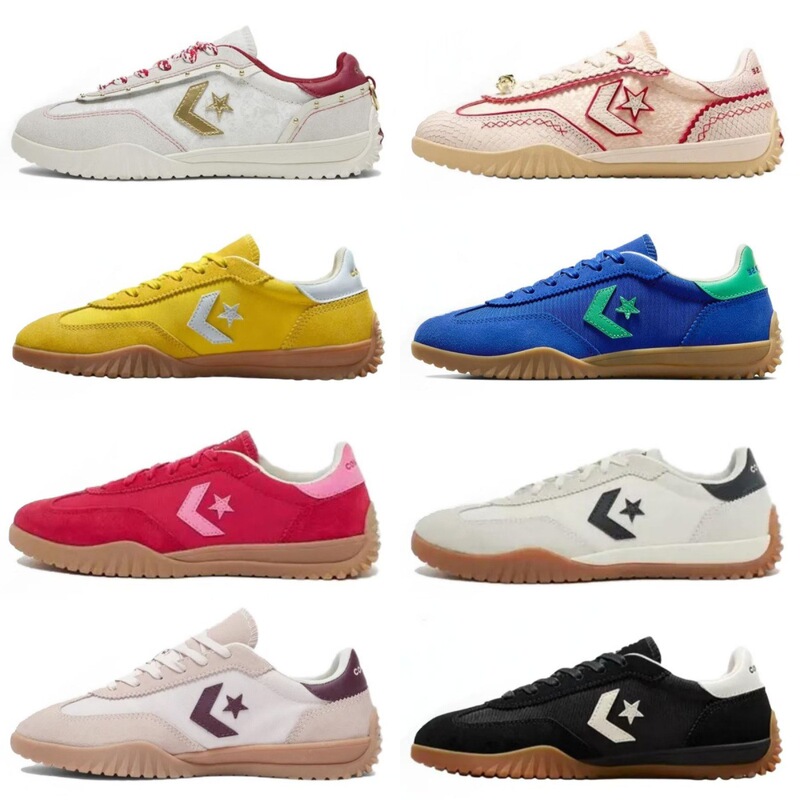 Converse Run StarTrainer Summer Future Silver Meteor Retro Sneakers Silver German Training Shoes
