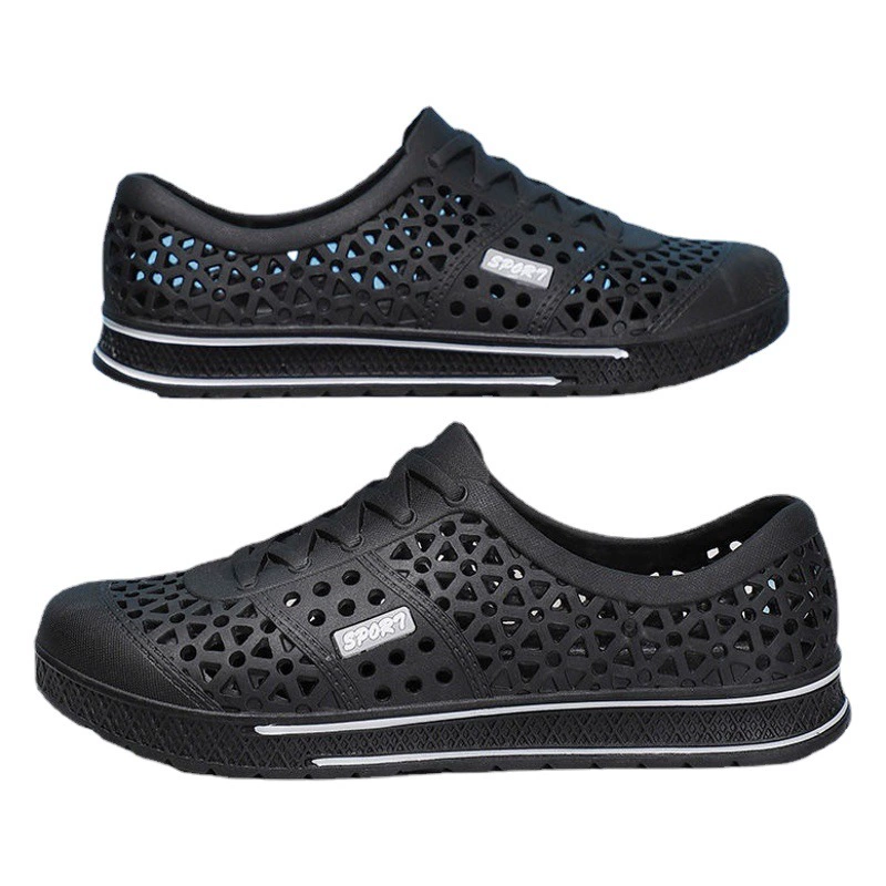 Новые летние пещерные туфли, мужские Нескользящие в стойле, оптовая продажа, верхняя одежда на толстой подошве, Модные дышащие популярные мужские сандалии Baotou