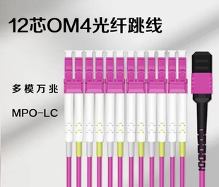 MPO-LC12-core OM4 transfer is suitable for LAN/optical test equipment/optical fiber sensor