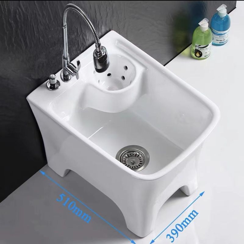 陶瓷拖把池阳台拖布盆卫生间墩布池洗拖把拖布池沥水篮地拖桶方形|undefined